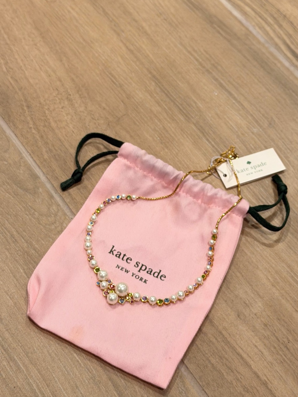 kate spade pear caviar necklace